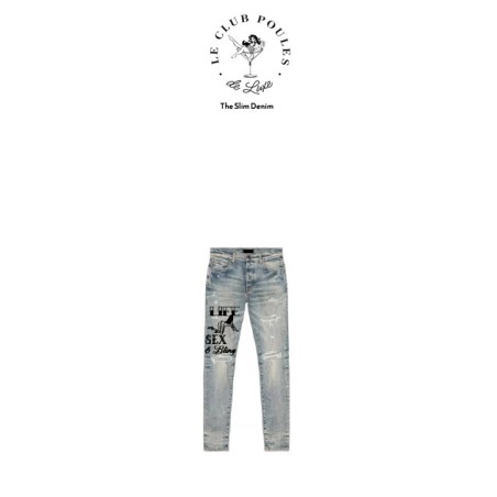 ClubPoulesDeLuxe × Tattoo Slim Denim